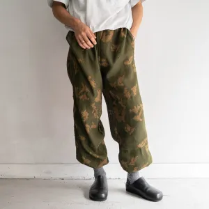 1970-80s Russian military boder guard KLMK camoflage mesh easy pants