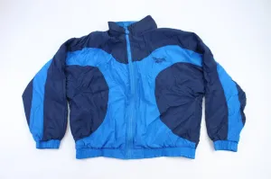 90’s Reebok Embroidered Logo Navy Blue & Blue Jacket