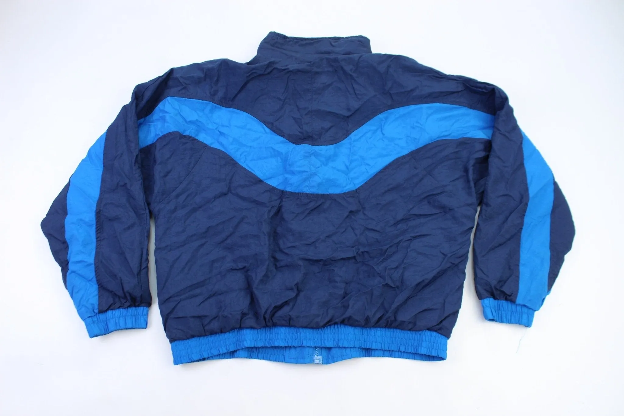 90’s Reebok Embroidered Logo Navy Blue & Blue Jacket