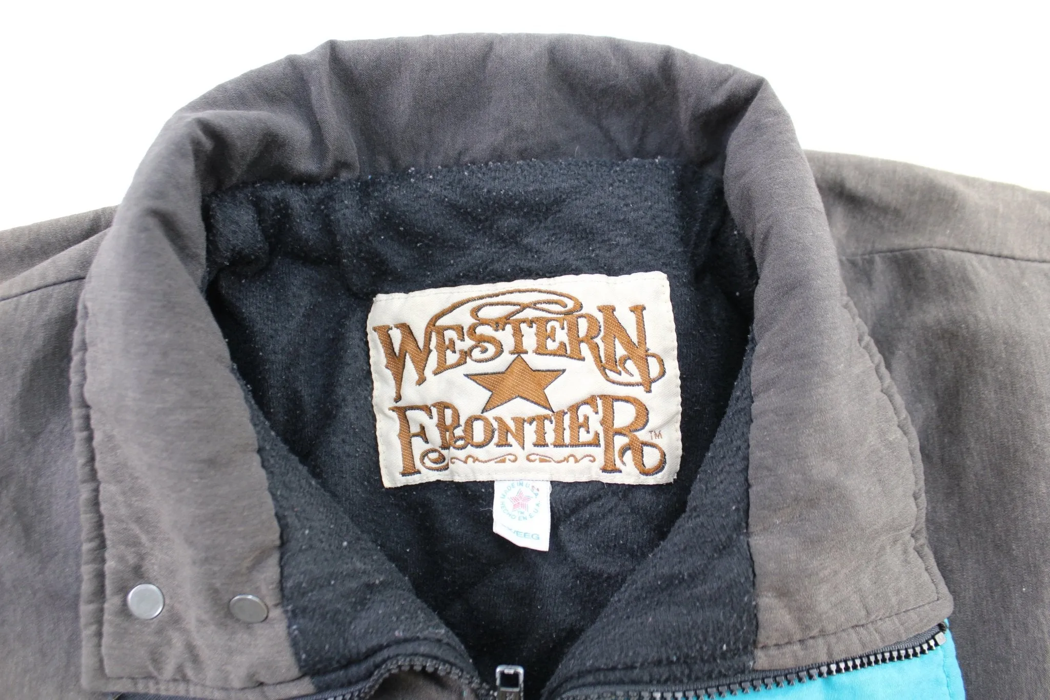 90's Western Frontier Aztec Pattern Jacket