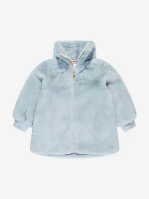 Angels Face Girls Oscars Smile Faux Fur Jacket in Blue