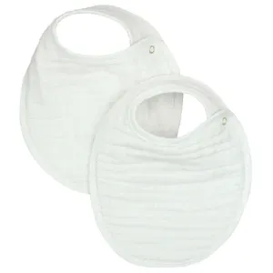Baby Bib | Cloud Muslin |  White | Lou Lou and Co.