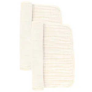 Baby Burp Cloth | Cloud Muslin |  Cream | Lou Lou and Co.