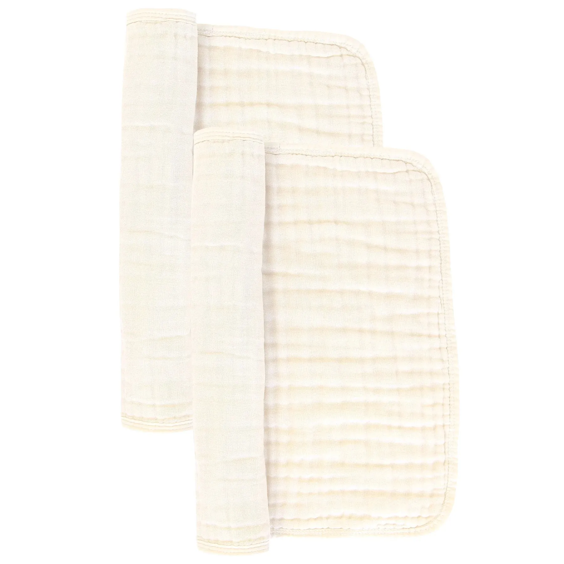 Baby Burp Cloth | Cloud Muslin |  Cream | Lou Lou and Co.