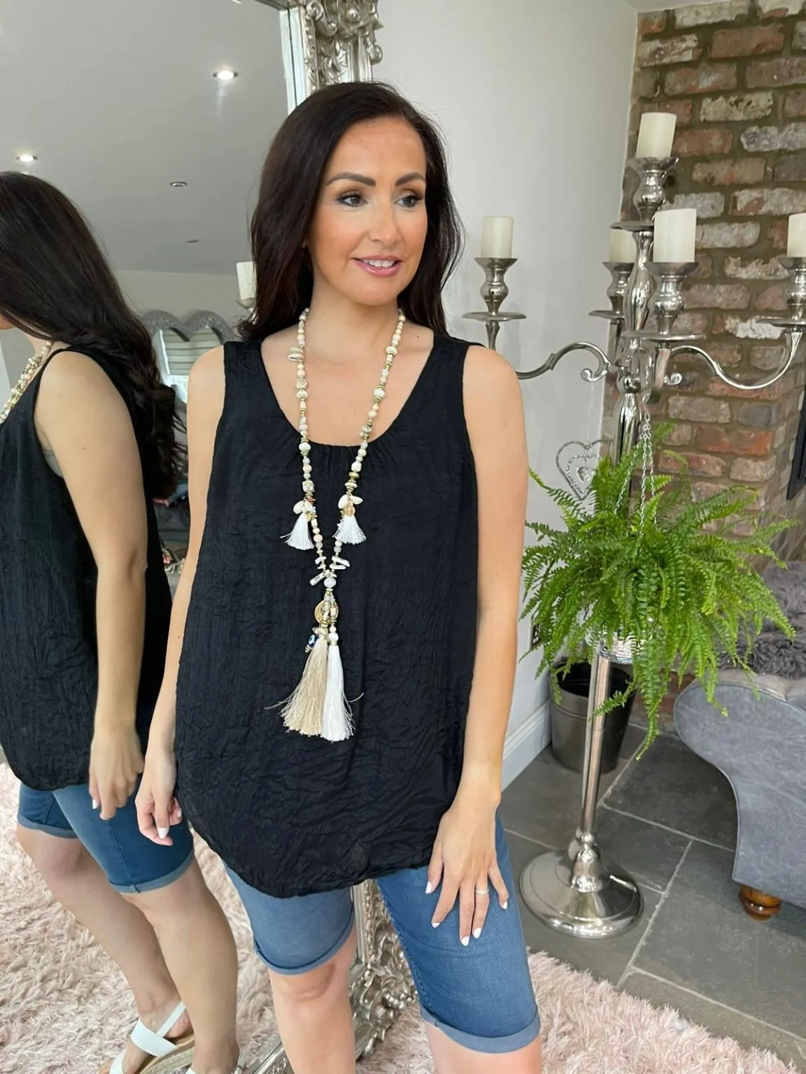 Basic Crepe Vest Nicole