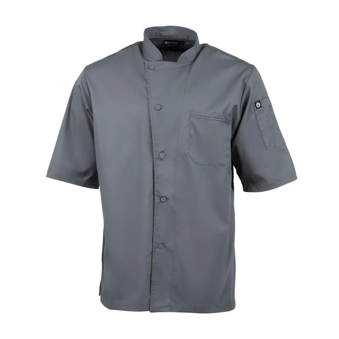 Chef Works Valais Signature Series Unisex Chefs Jacket Grey M - B185-M
