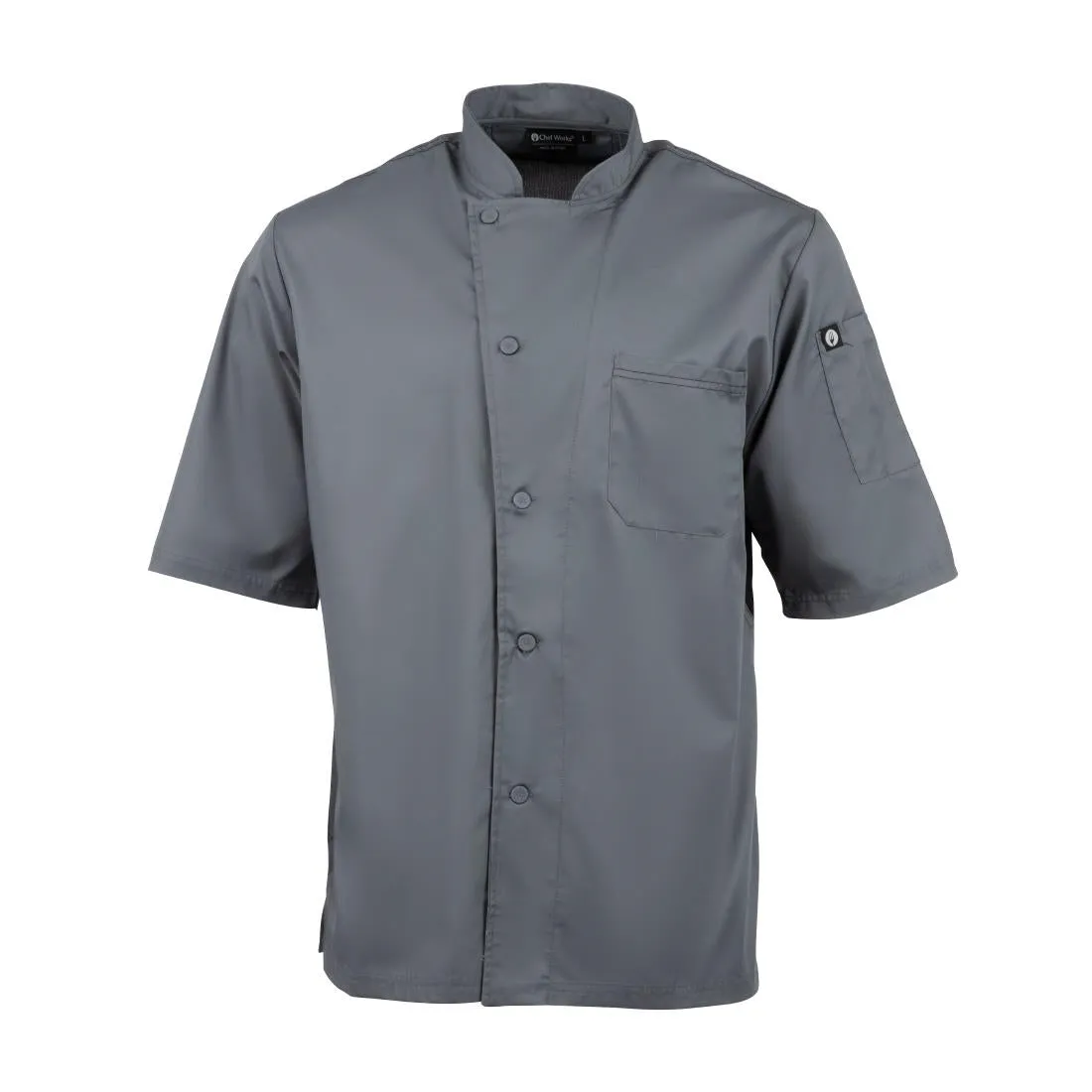 Chef Works Valais Signature Series Unisex Chefs Jacket Grey XL