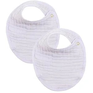 Cloud Muslin Bib 2 Pack, Lilac