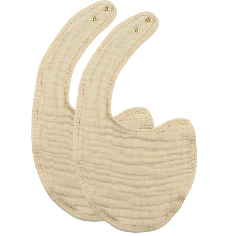 Cloud Muslin Bib 2 Pack, Tan