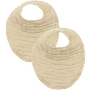 Cloud Muslin Bib 2 Pack, Tan