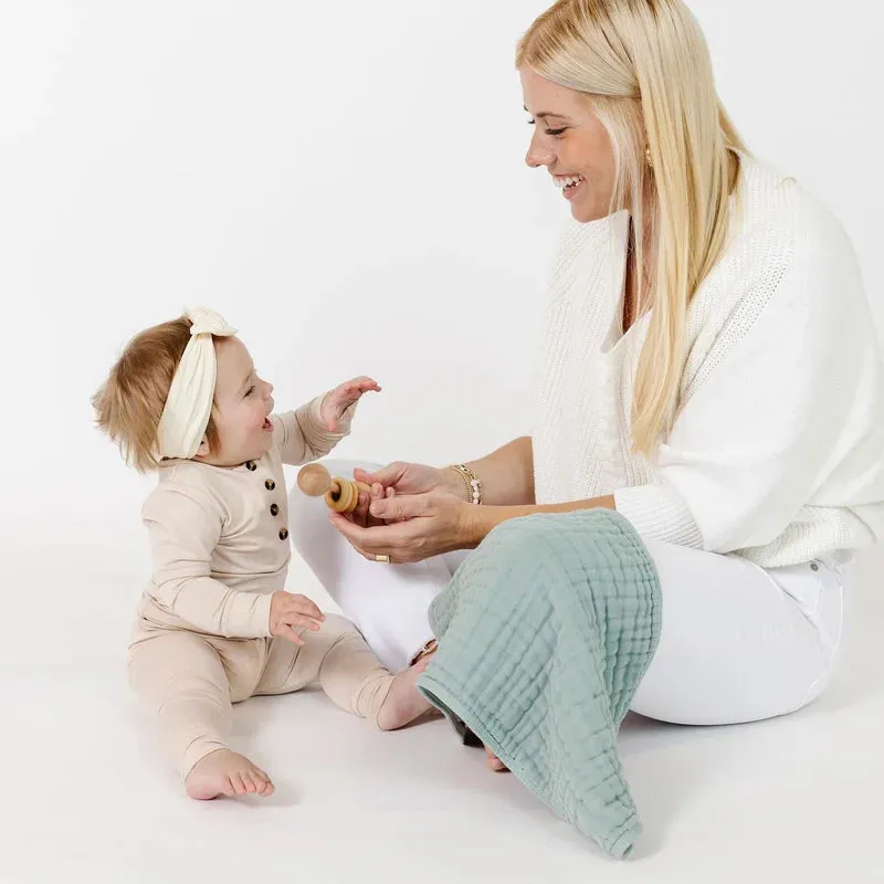 Cloud Muslin Burp Cloth 2 Pack, Bali