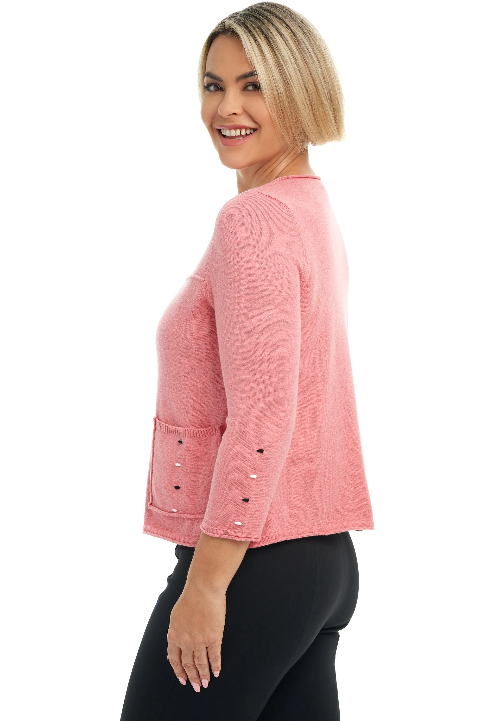 Coastal Cotton Pocket Sweater