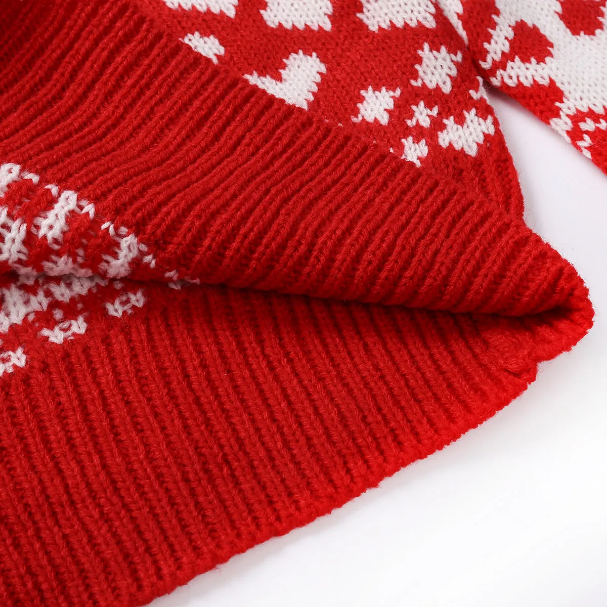 DressBetty - Christmas Sweater Knitted Pullover Sweater Snowflake Elk Print Sweaters