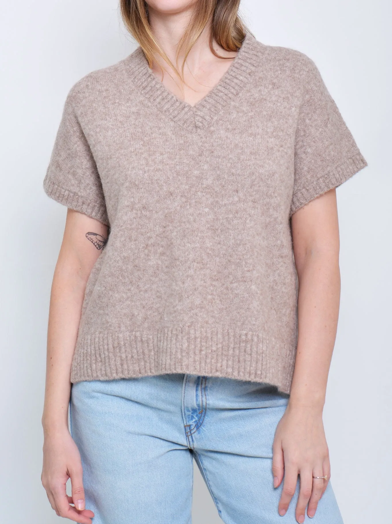 ENNI VEE NECK CHUNKY VEST