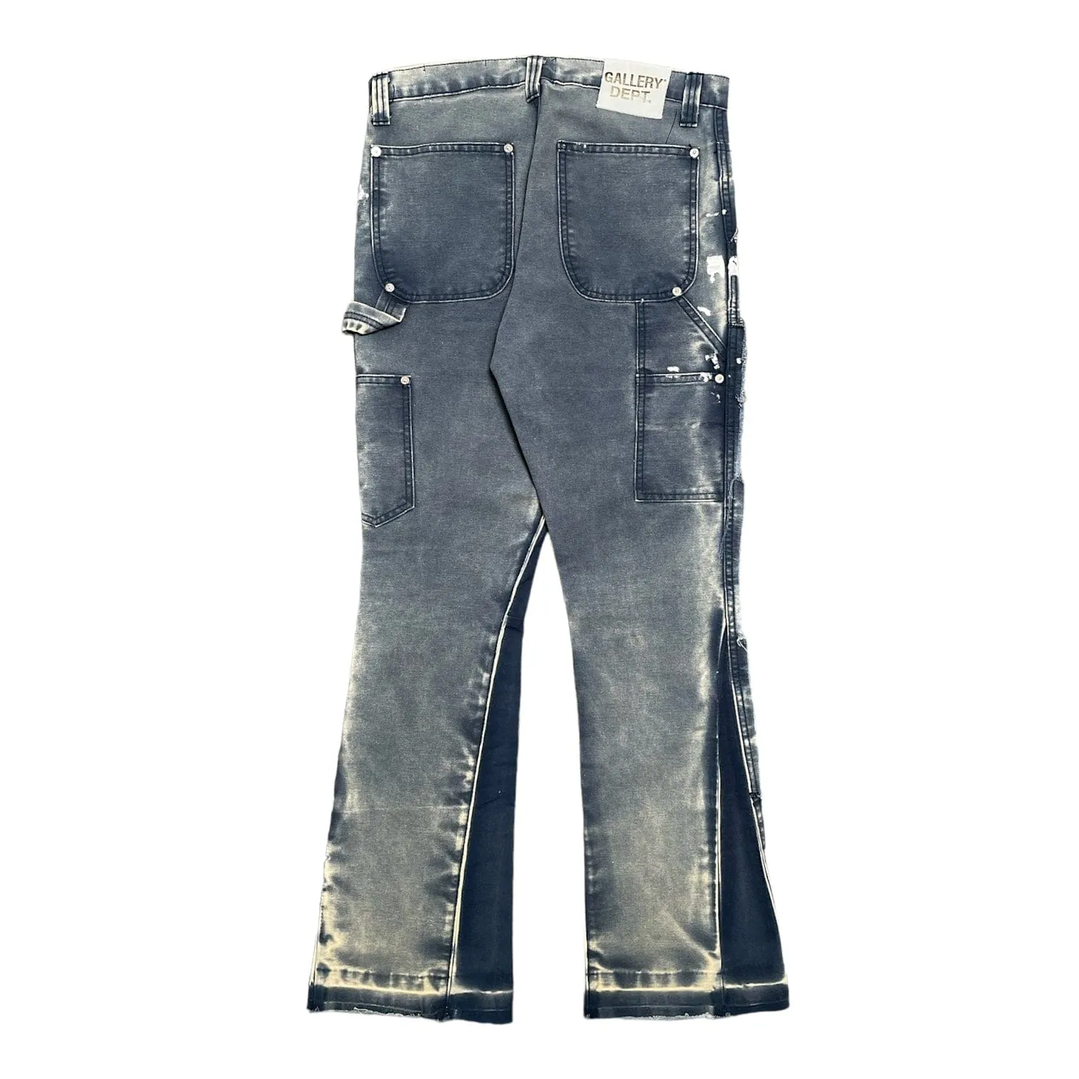 Gallery Department LA Flare Carpenter Pants Navy (White)