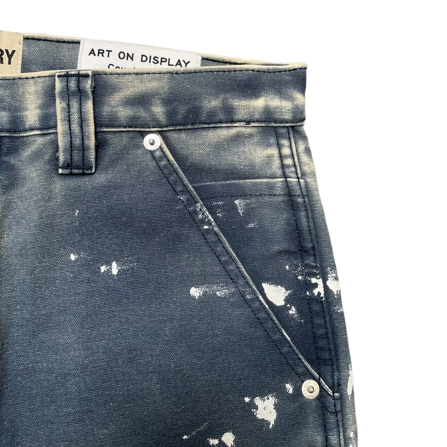 Gallery Department LA Flare Carpenter Pants Navy (White)