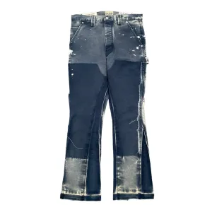 Gallery Department LA Flare Carpenter Pants Navy (White)
