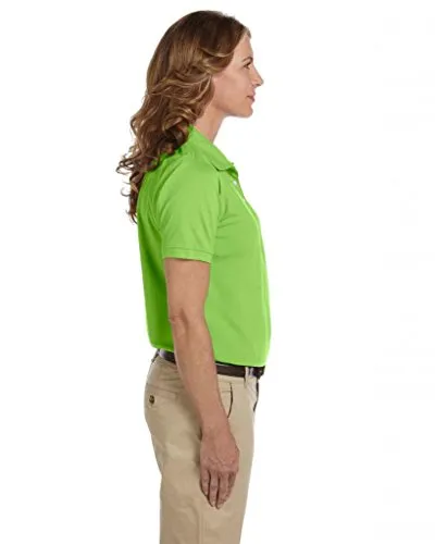 Harriton Ladies' 5.6 Oz. Easy Blend™ Polo XLarge Lime T-shirt