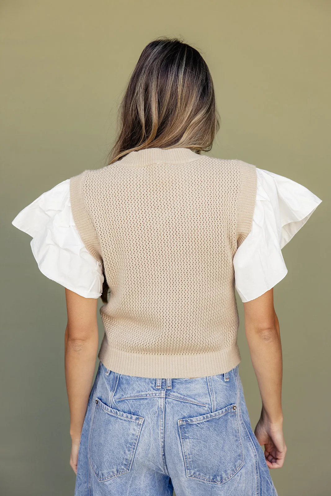 Here Tonight Flare Sleeve Vest