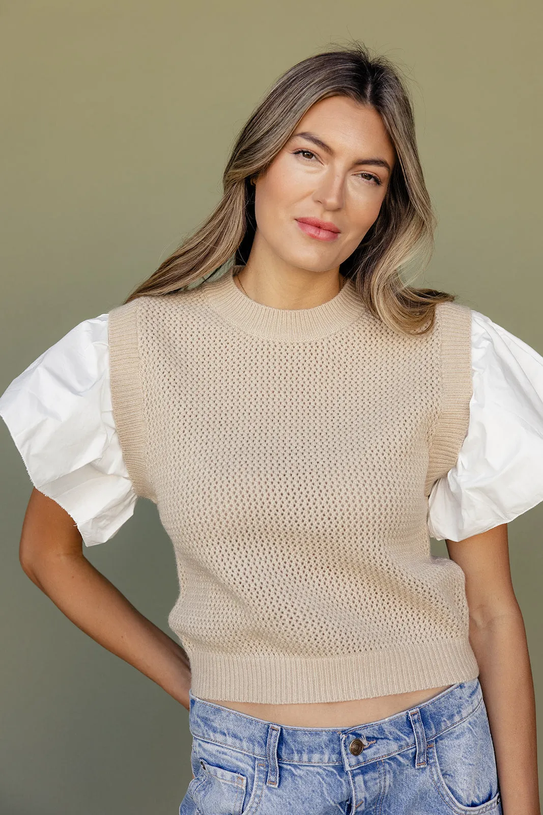 Here Tonight Flare Sleeve Vest