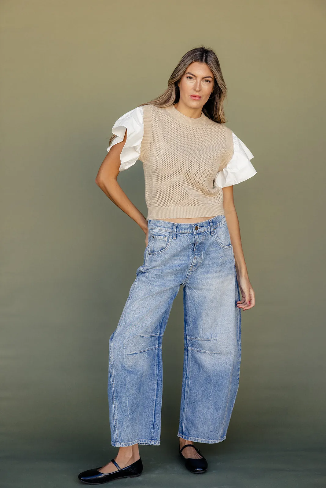 Here Tonight Flare Sleeve Vest