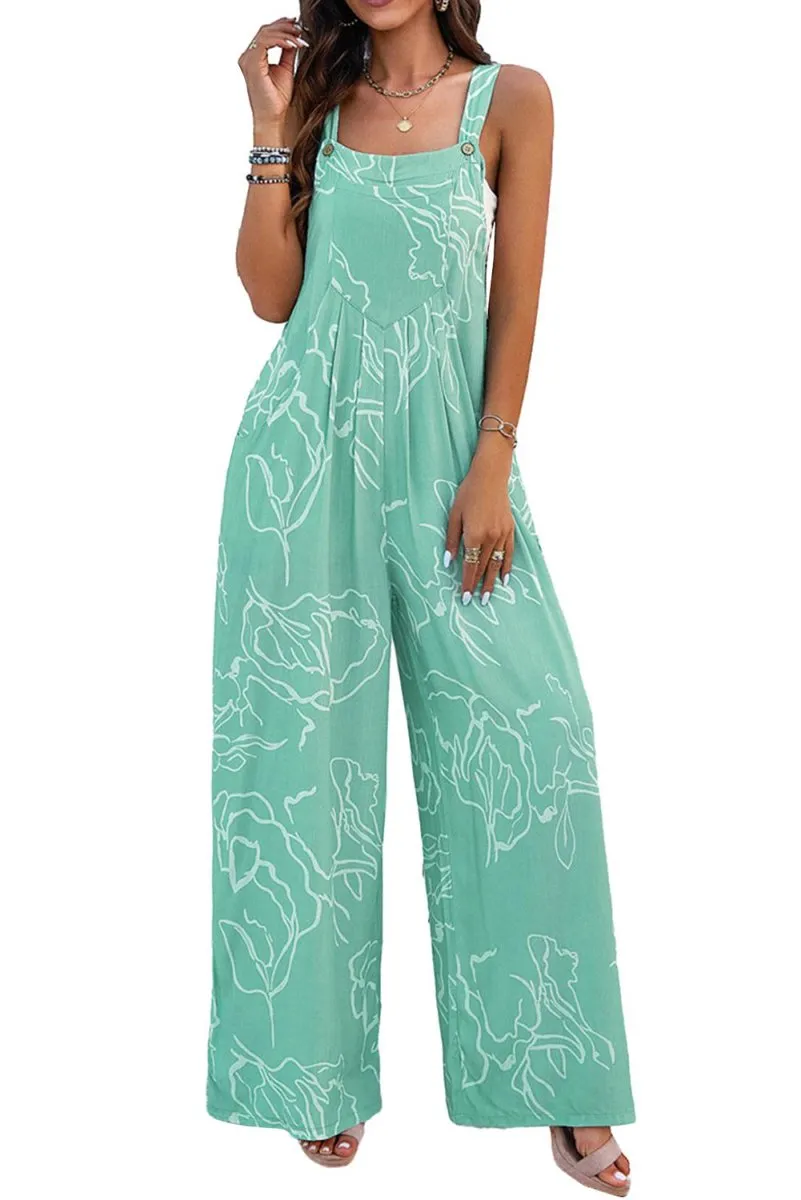 Jade Wide Leg Overalls