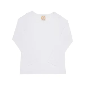 Long Sleeve Plain Jayne Play Shirt - Worth Avenue White