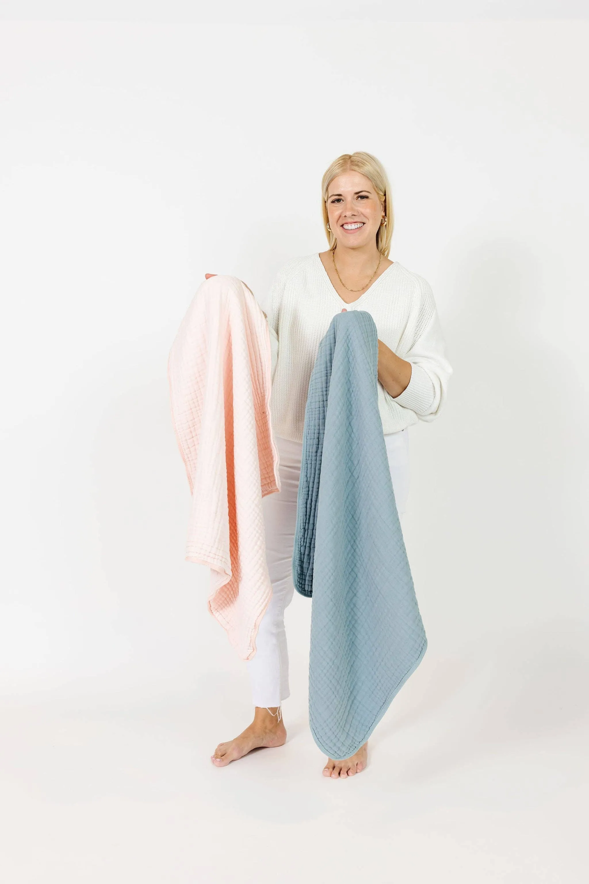 Lou Lou & Company - Cloud Muslin Quilt - Steel