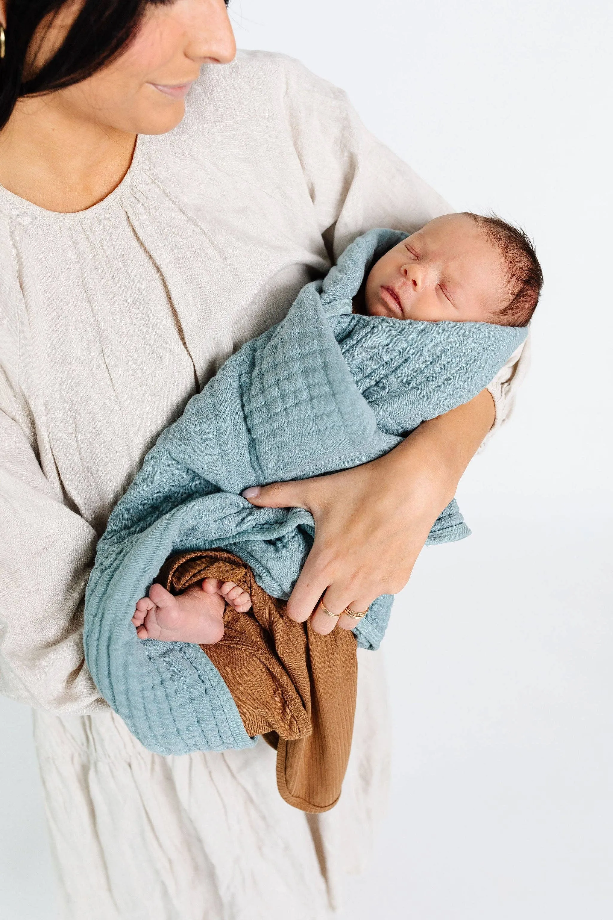 Lou Lou & Company - Cloud Muslin Quilt - Steel
