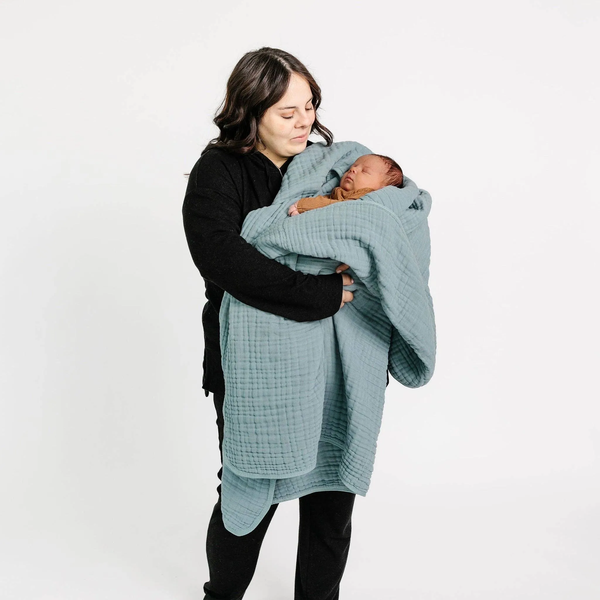 Lou Lou & Company - Cloud Muslin Quilt - Steel