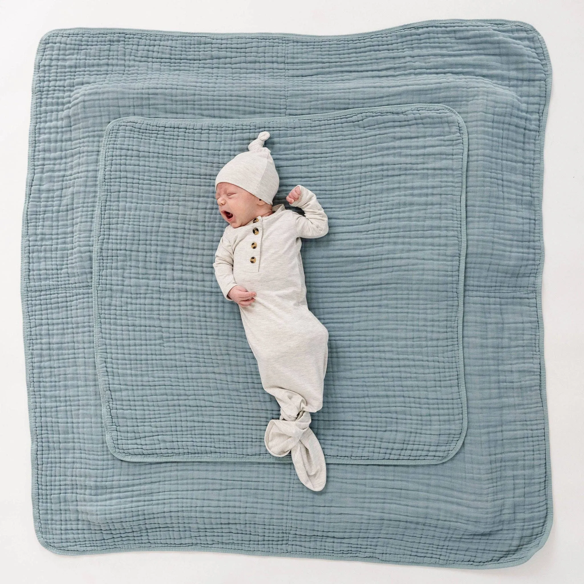 Lou Lou & Company - Cloud Muslin Quilt - Steel