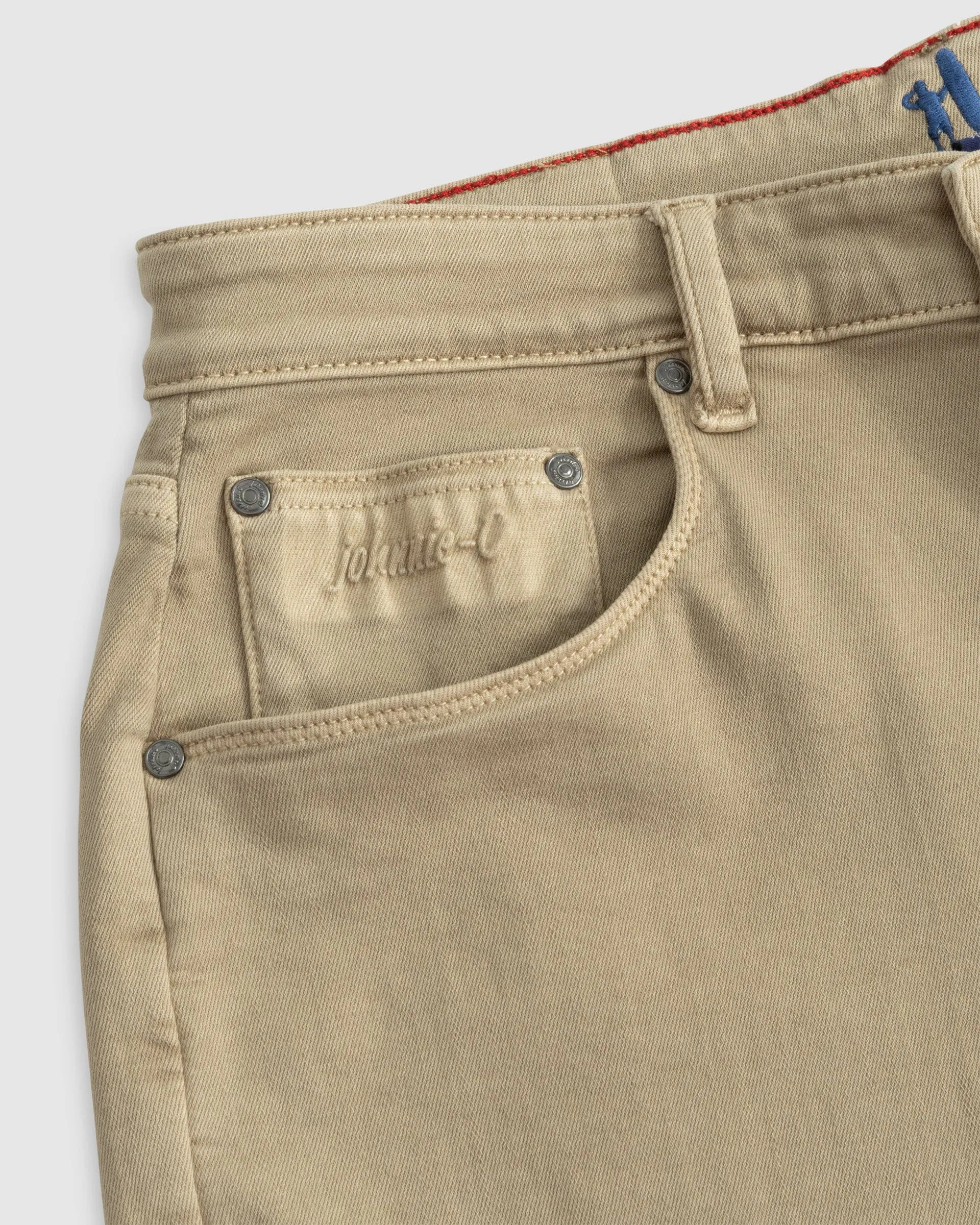 Newport 5-Pocket Cotton Pant in Khaki by Johnnie-O
