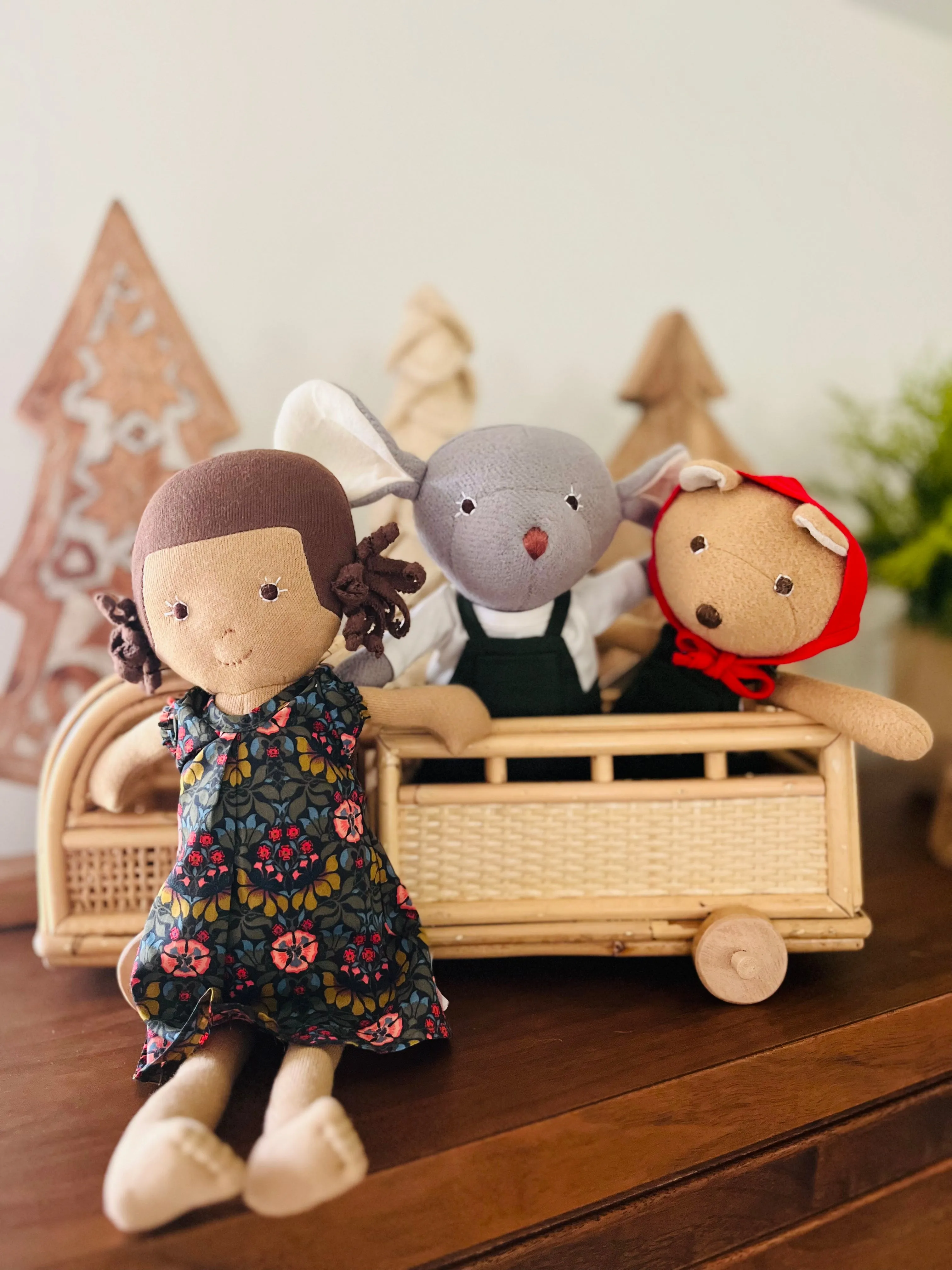 Nicholas Bear in Picnic Overalls