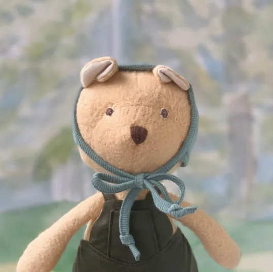 Nicholas Bear in Picnic Overalls