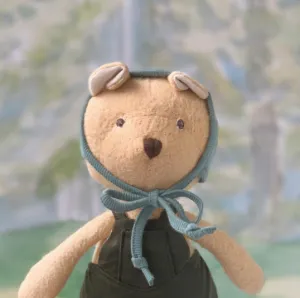 Nicholas Bear in Picnic Overalls