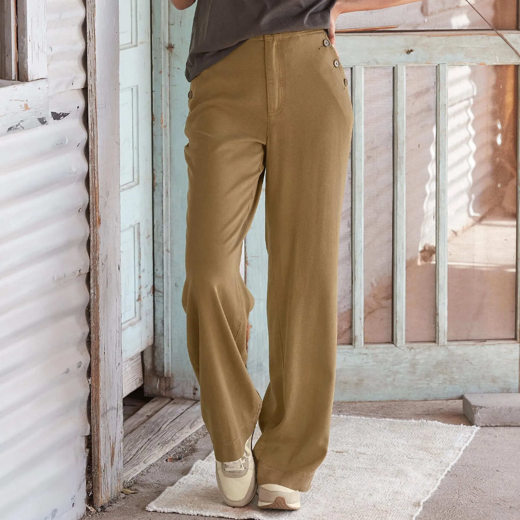 Oaklee Easy Tencel Pants, Petite
