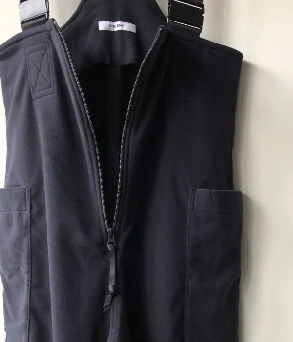 PHEENY/POLARTEC FLEECE OVERALLS(BLACK)