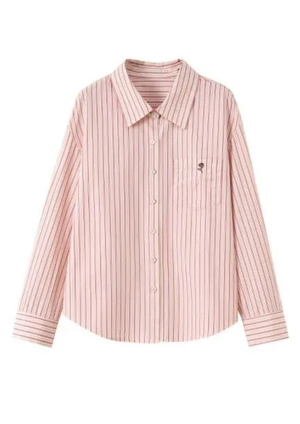 PINK STRIPED DESIGN SHIRT
