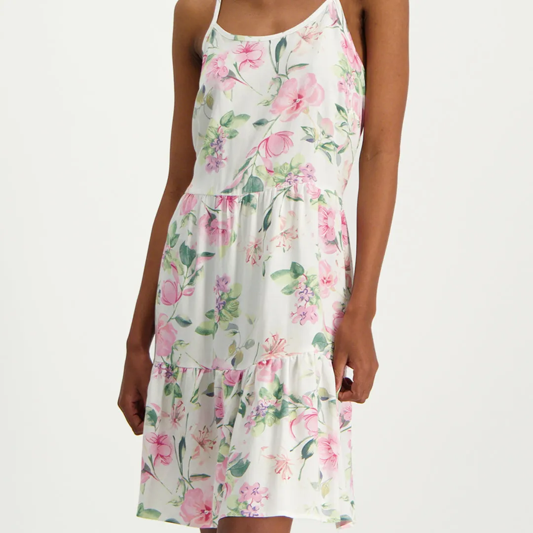 Printed Tiered Dress