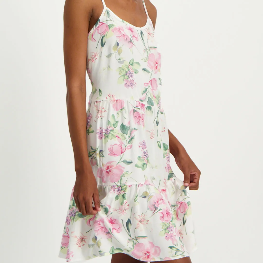 Printed Tiered Dress