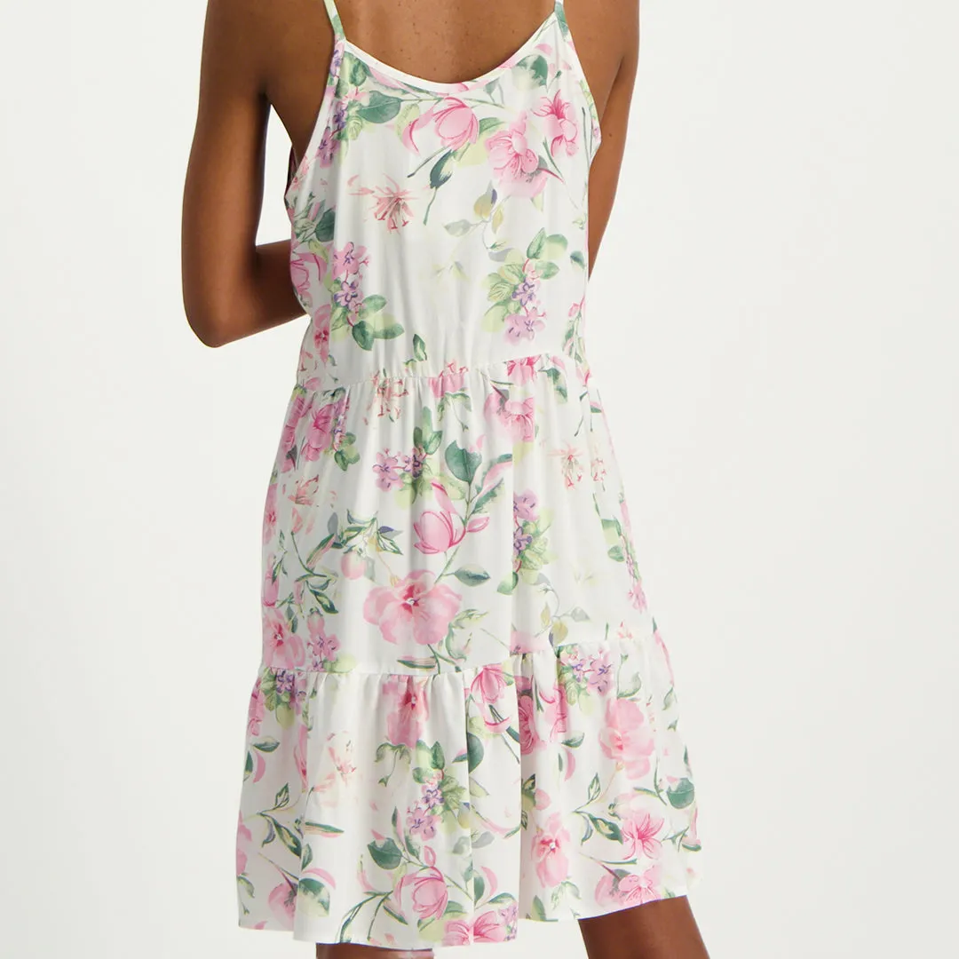 Printed Tiered Dress