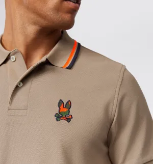 Psycho Bunny Plano Pique Polo - Antique Taupe