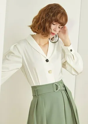 SPRING FRENCH CHIFFON SHIRT