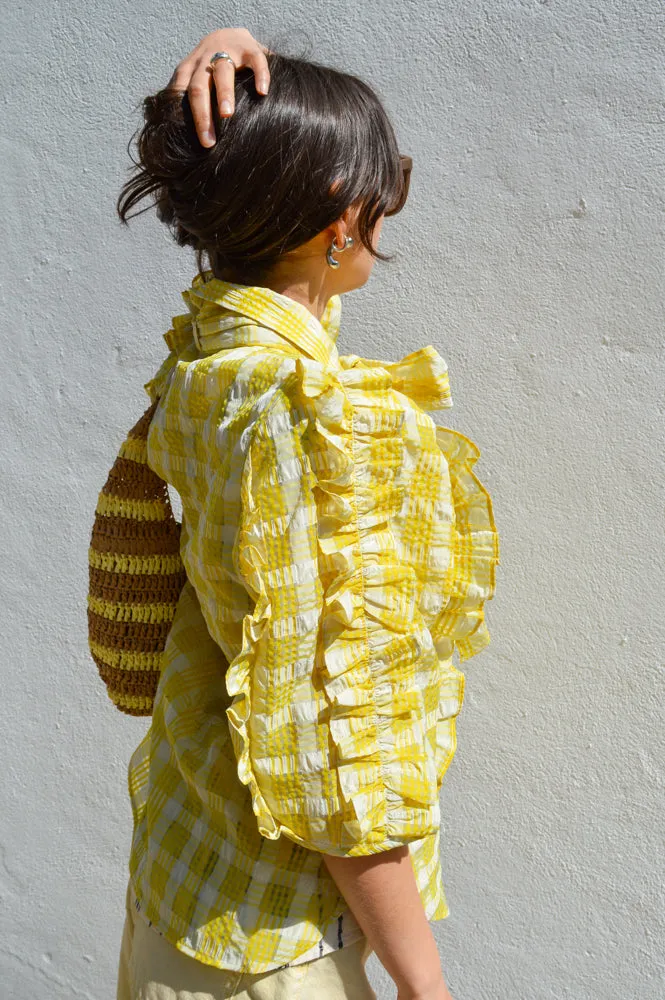 Stella Nova Lovely Yellow Checked Shirt