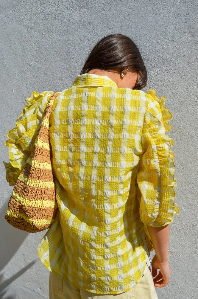 Stella Nova Lovely Yellow Checked Shirt