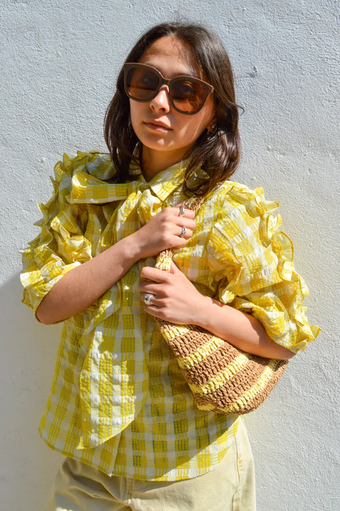 Stella Nova Lovely Yellow Checked Shirt