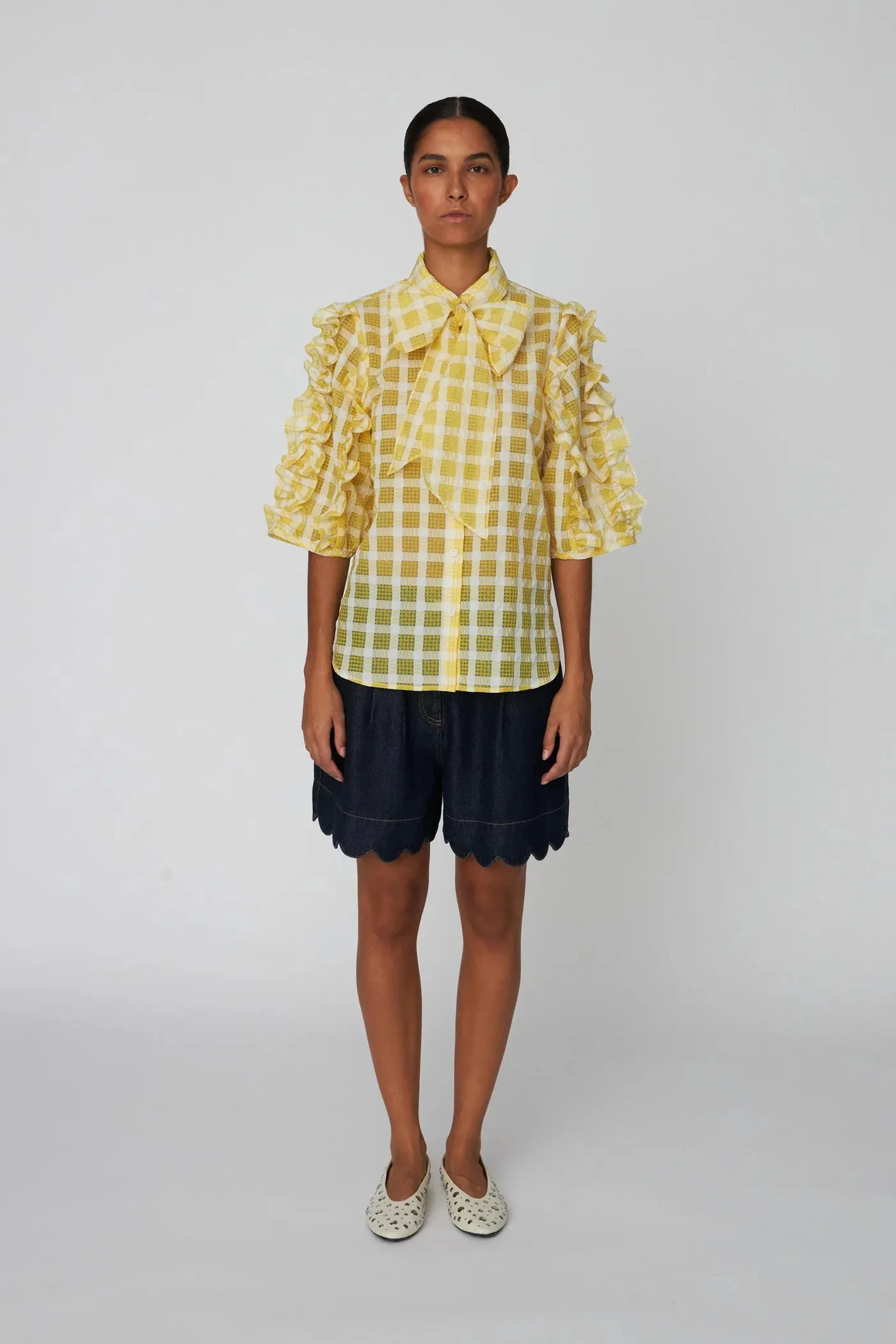 Stella Nova Lovely Yellow Checked Shirt
