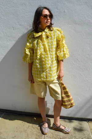 Stella Nova Lovely Yellow Checked Shirt