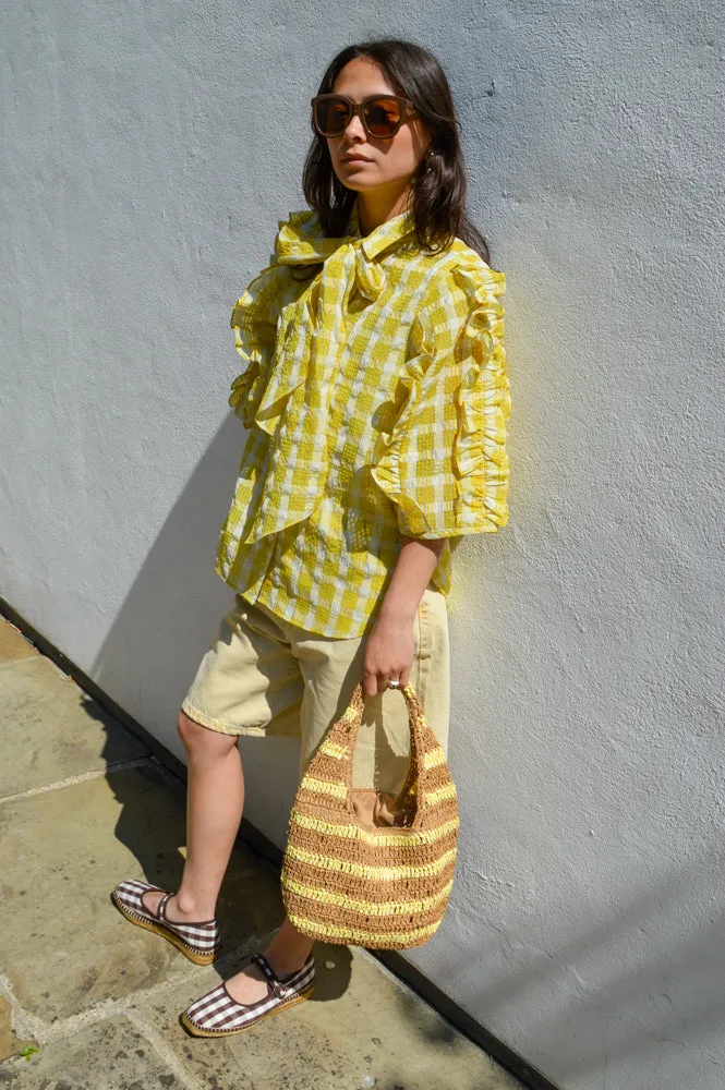 Stella Nova Lovely Yellow Checked Shirt
