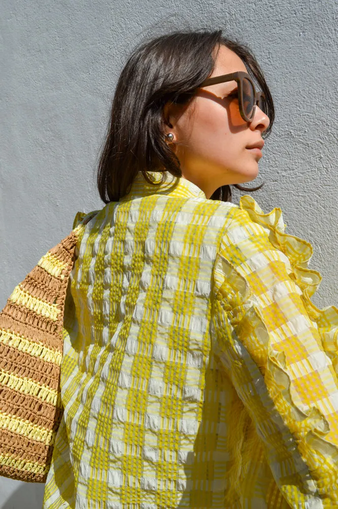 Stella Nova Lovely Yellow Checked Shirt